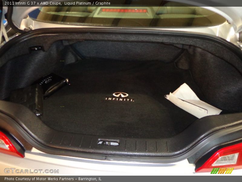 Liquid Platinum / Graphite 2011 Infiniti G 37 x AWD Coupe
