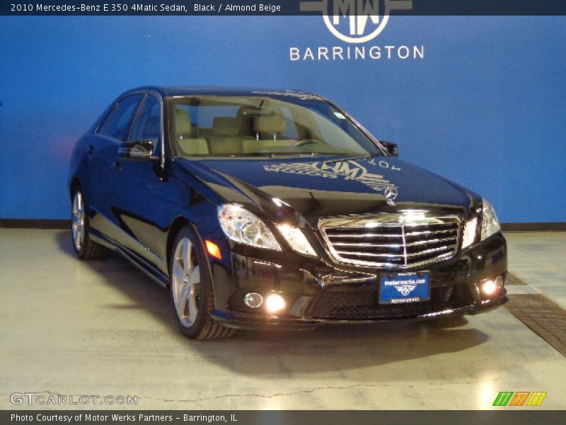 Black / Almond Beige 2010 Mercedes-Benz E 350 4Matic Sedan
