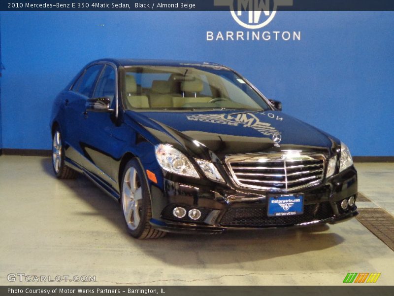 Black / Almond Beige 2010 Mercedes-Benz E 350 4Matic Sedan