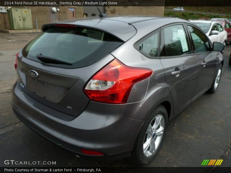 Sterling Gray / Medium Light Stone 2014 Ford Focus SE Hatchback