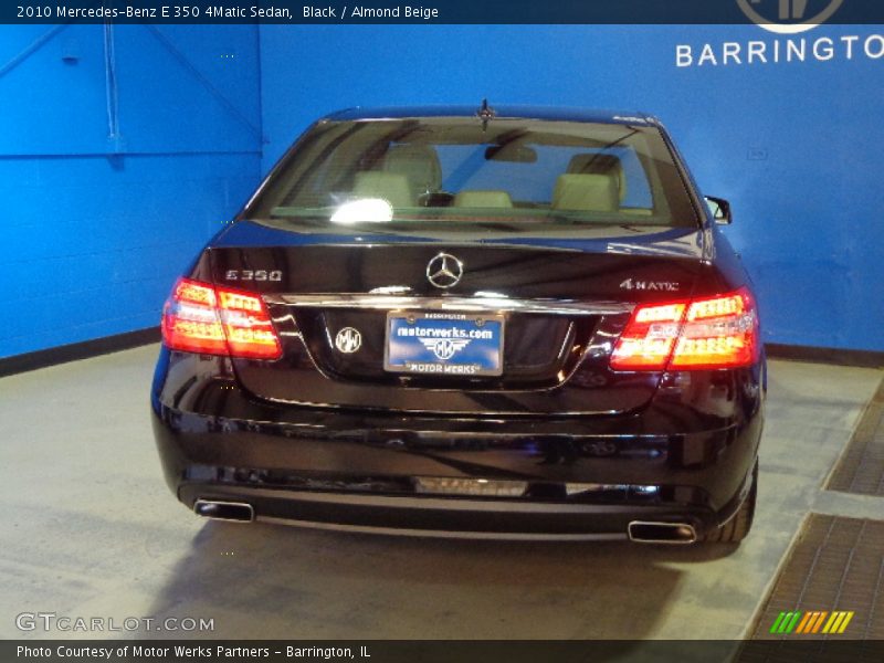 Black / Almond Beige 2010 Mercedes-Benz E 350 4Matic Sedan