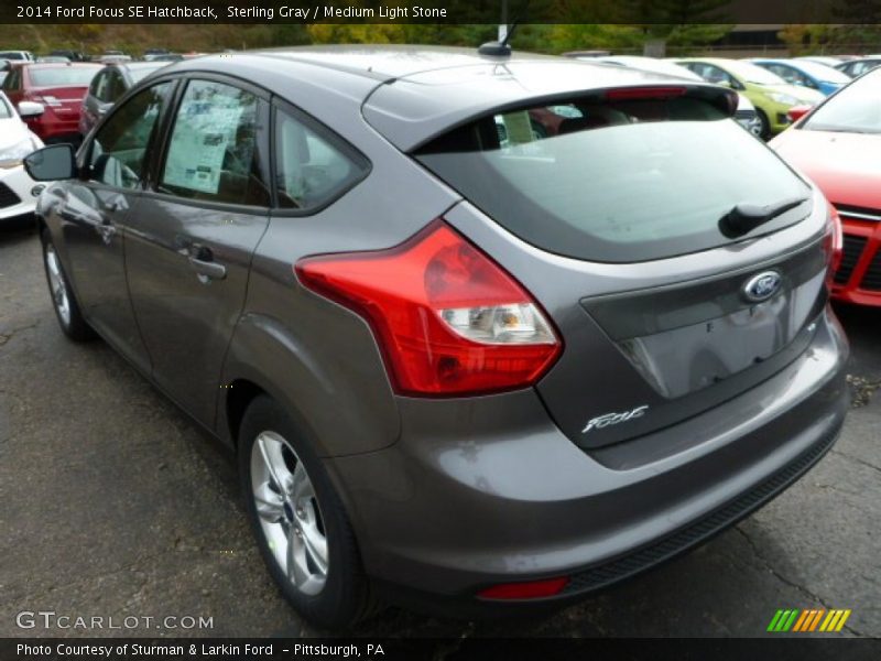 Sterling Gray / Medium Light Stone 2014 Ford Focus SE Hatchback