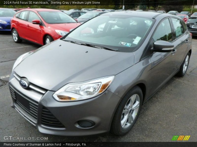 Sterling Gray / Medium Light Stone 2014 Ford Focus SE Hatchback