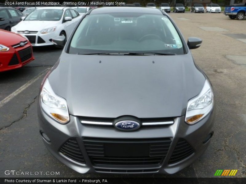Sterling Gray / Medium Light Stone 2014 Ford Focus SE Hatchback