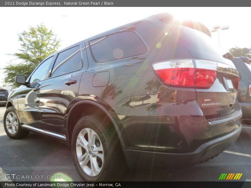 Natural Green Pearl / Black 2011 Dodge Durango Express