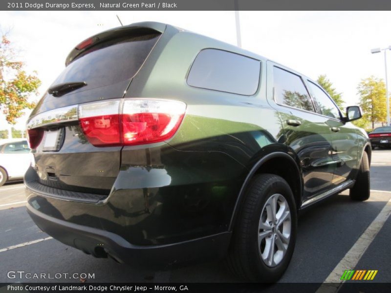 Natural Green Pearl / Black 2011 Dodge Durango Express