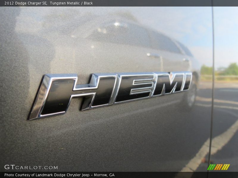 Tungsten Metallic / Black 2012 Dodge Charger SE