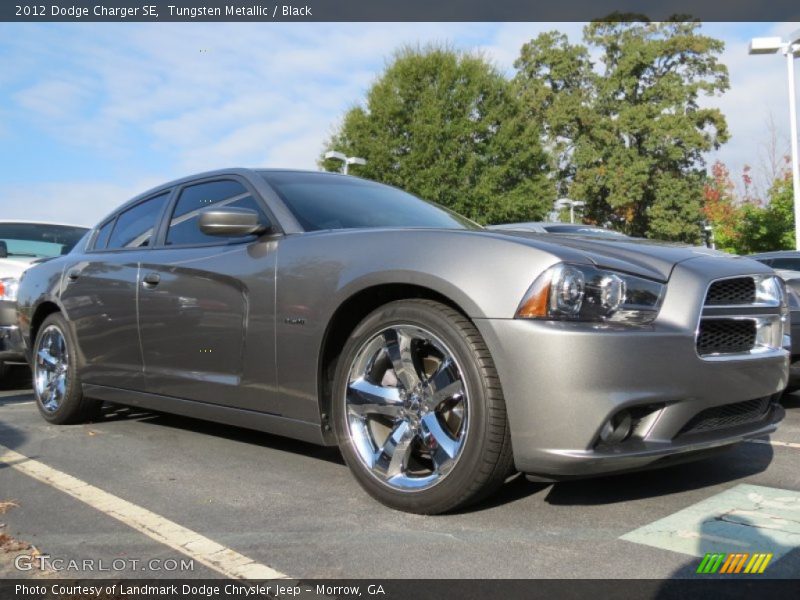 Tungsten Metallic / Black 2012 Dodge Charger SE