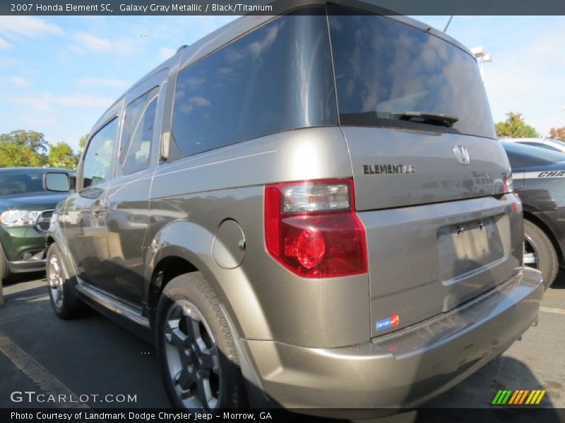 Galaxy Gray Metallic / Black/Titanium 2007 Honda Element SC