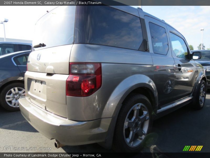 Galaxy Gray Metallic / Black/Titanium 2007 Honda Element SC