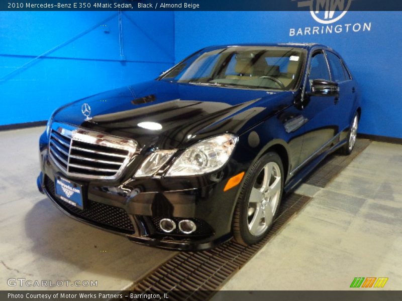 Black / Almond Beige 2010 Mercedes-Benz E 350 4Matic Sedan