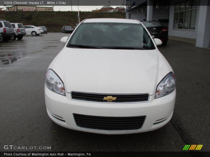 White / Gray 2009 Chevrolet Impala LT