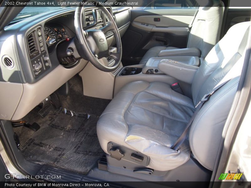Light Pewter Metallic / Medium Gray/Neutral 2002 Chevrolet Tahoe 4x4