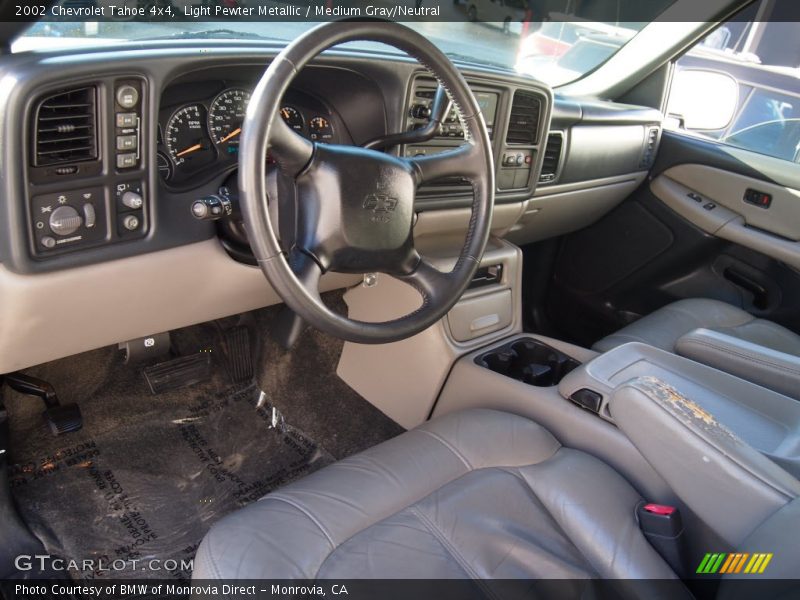 Light Pewter Metallic / Medium Gray/Neutral 2002 Chevrolet Tahoe 4x4