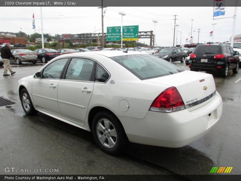 White / Gray 2009 Chevrolet Impala LT