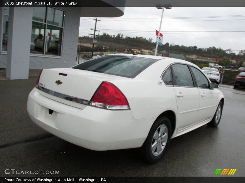 White / Gray 2009 Chevrolet Impala LT