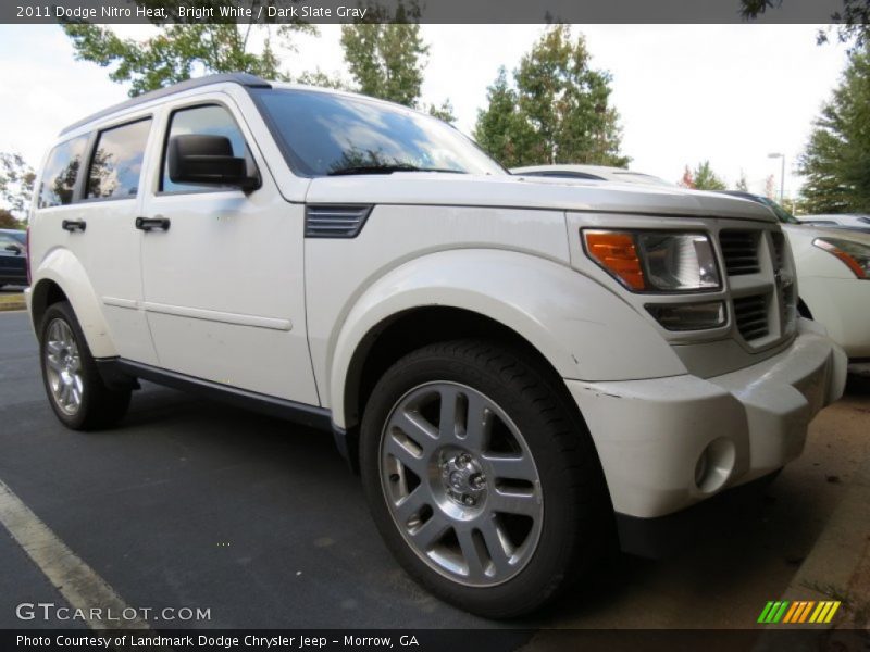 Bright White / Dark Slate Gray 2011 Dodge Nitro Heat