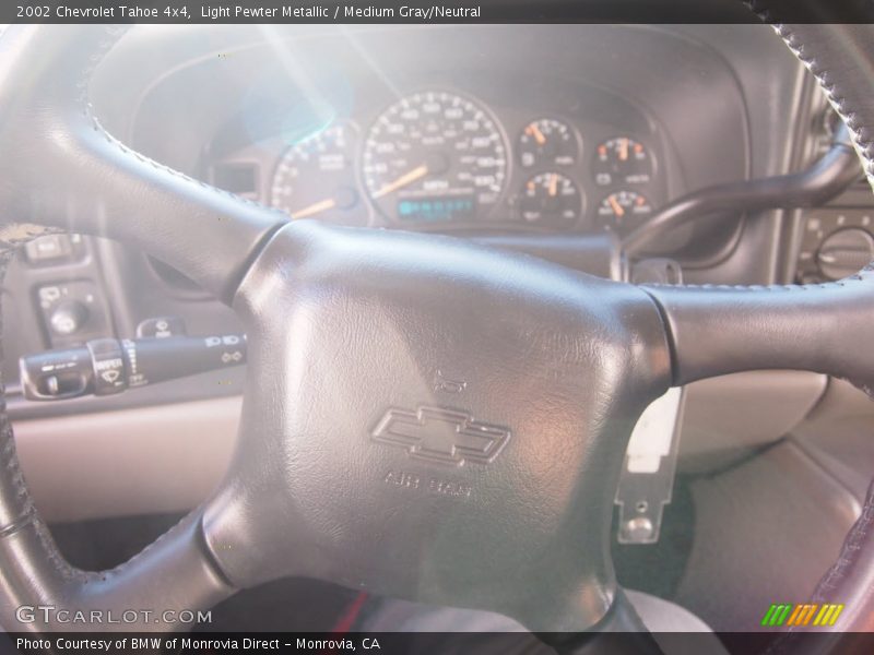 Light Pewter Metallic / Medium Gray/Neutral 2002 Chevrolet Tahoe 4x4
