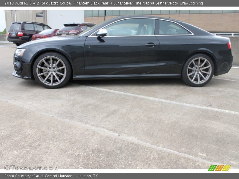 Phantom Black Pearl / Lunar Silver Fine Nappa Leather/Rock Gray Stitching 2013 Audi RS 5 4.2 FSI quattro Coupe