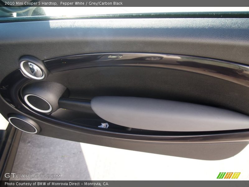 Pepper White / Grey/Carbon Black 2010 Mini Cooper S Hardtop