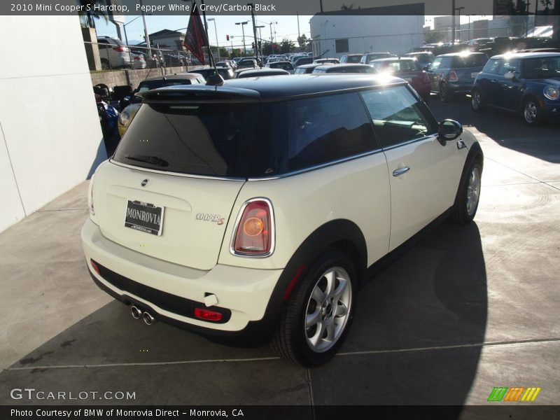 Pepper White / Grey/Carbon Black 2010 Mini Cooper S Hardtop