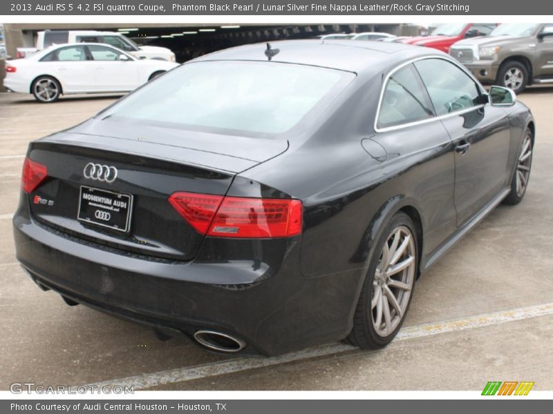 Phantom Black Pearl / Lunar Silver Fine Nappa Leather/Rock Gray Stitching 2013 Audi RS 5 4.2 FSI quattro Coupe