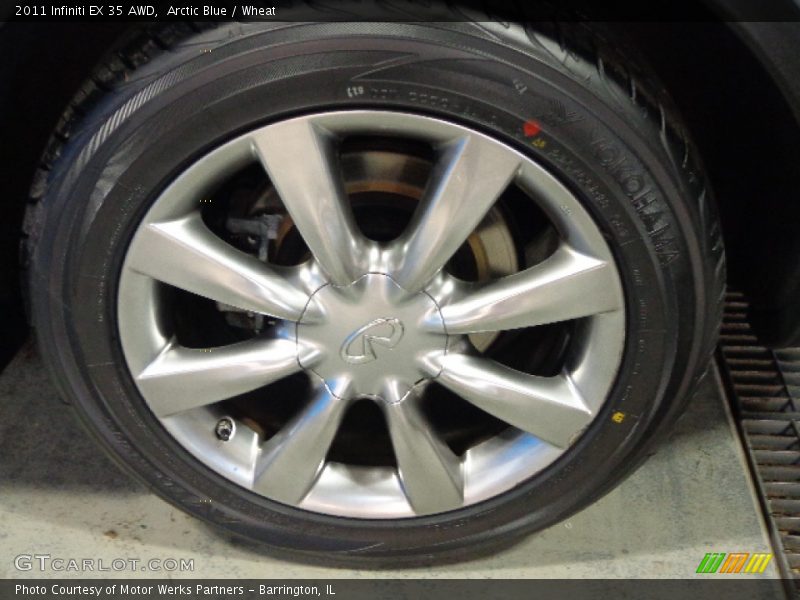 Arctic Blue / Wheat 2011 Infiniti EX 35 AWD
