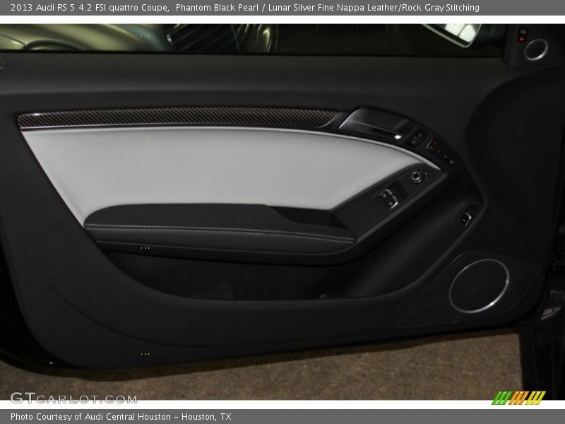 Phantom Black Pearl / Lunar Silver Fine Nappa Leather/Rock Gray Stitching 2013 Audi RS 5 4.2 FSI quattro Coupe