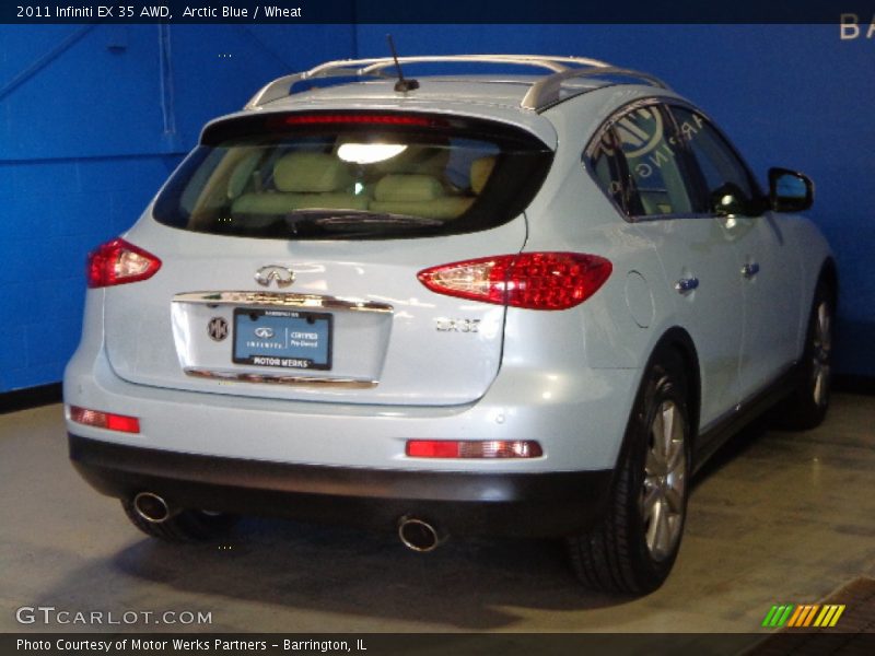 Arctic Blue / Wheat 2011 Infiniti EX 35 AWD