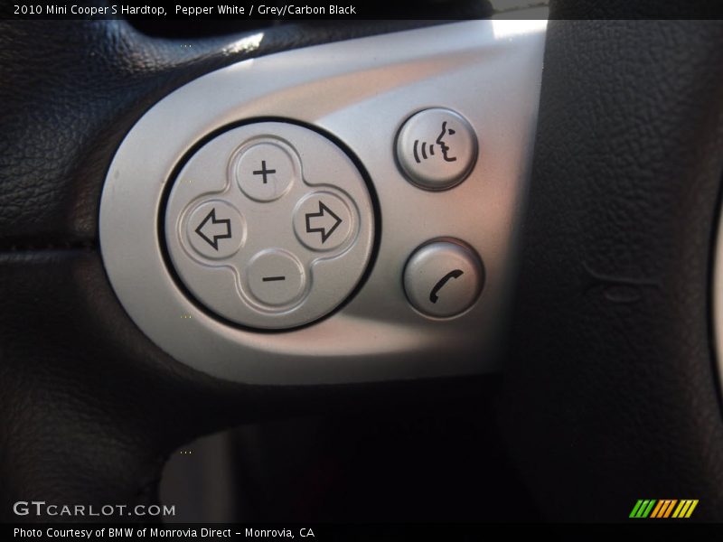Pepper White / Grey/Carbon Black 2010 Mini Cooper S Hardtop