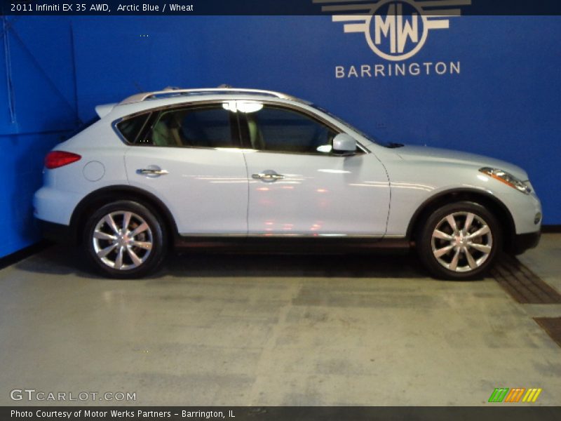 Arctic Blue / Wheat 2011 Infiniti EX 35 AWD