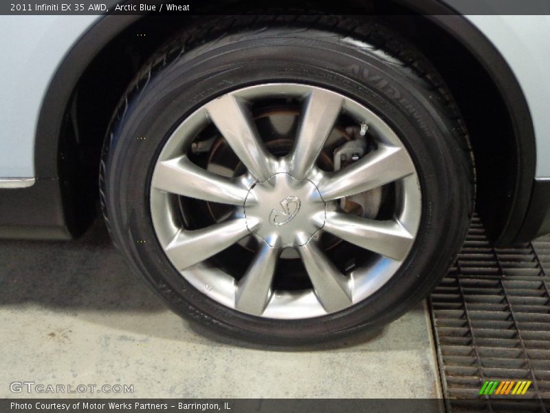 Arctic Blue / Wheat 2011 Infiniti EX 35 AWD