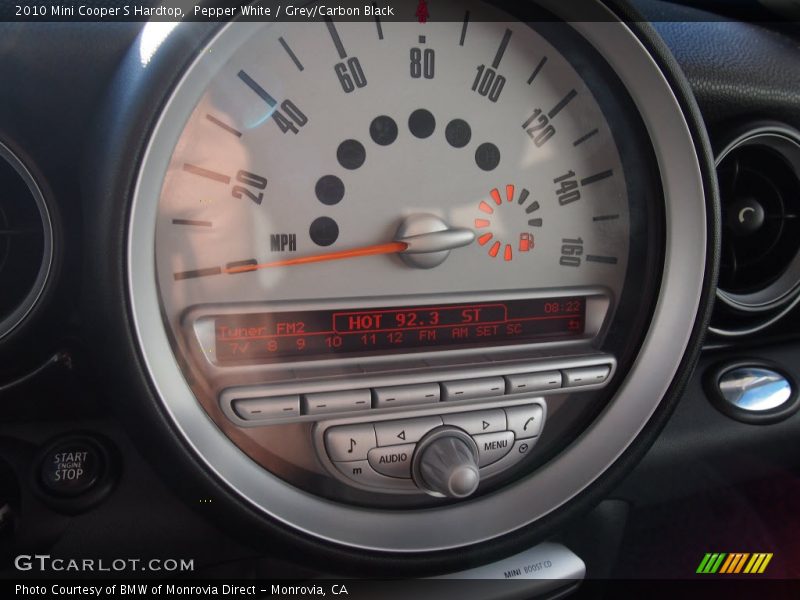 Pepper White / Grey/Carbon Black 2010 Mini Cooper S Hardtop