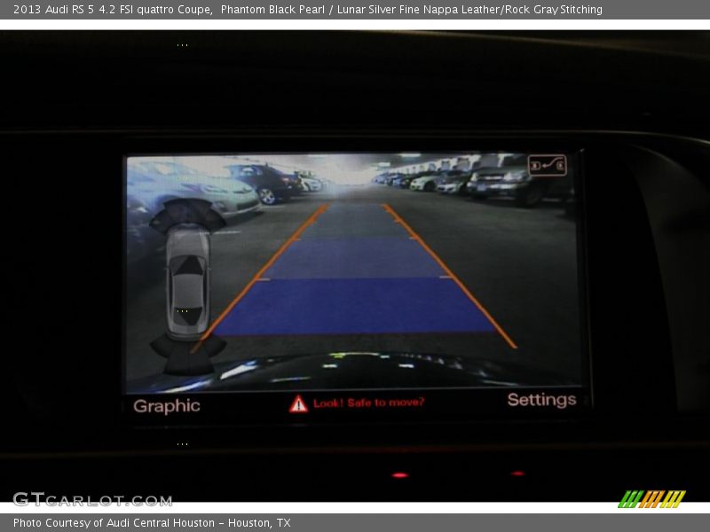 Phantom Black Pearl / Lunar Silver Fine Nappa Leather/Rock Gray Stitching 2013 Audi RS 5 4.2 FSI quattro Coupe
