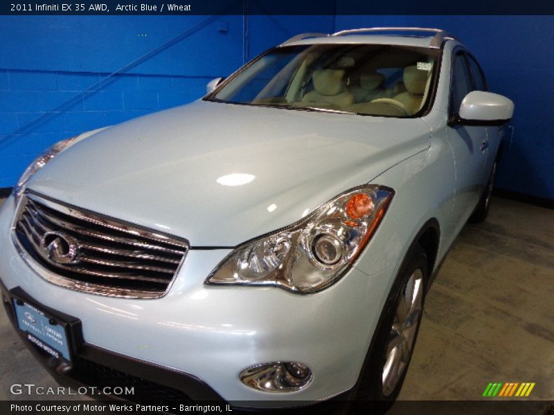 Arctic Blue / Wheat 2011 Infiniti EX 35 AWD