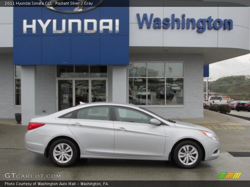 Radiant Silver / Gray 2011 Hyundai Sonata GLS