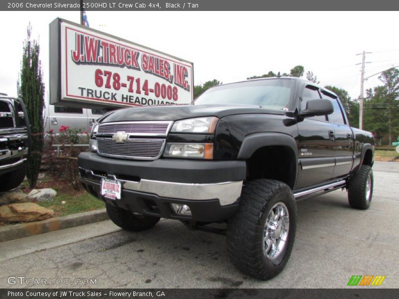 Black / Tan 2006 Chevrolet Silverado 2500HD LT Crew Cab 4x4