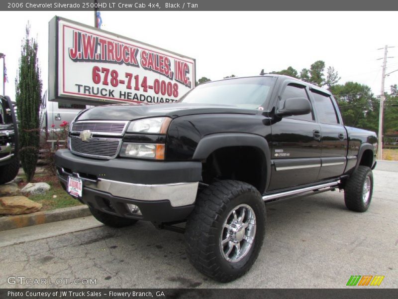 Black / Tan 2006 Chevrolet Silverado 2500HD LT Crew Cab 4x4