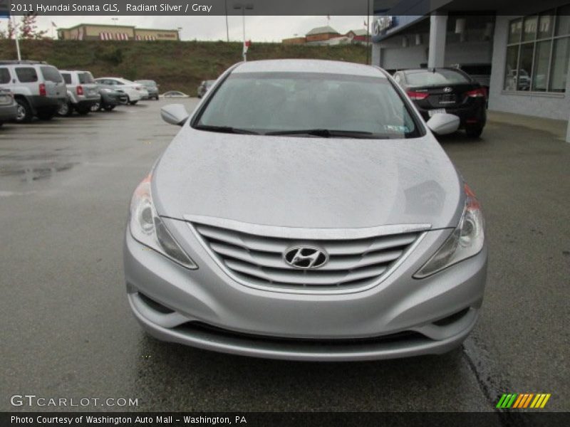 Radiant Silver / Gray 2011 Hyundai Sonata GLS
