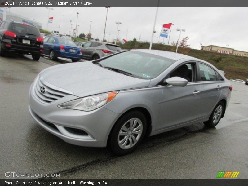 Radiant Silver / Gray 2011 Hyundai Sonata GLS