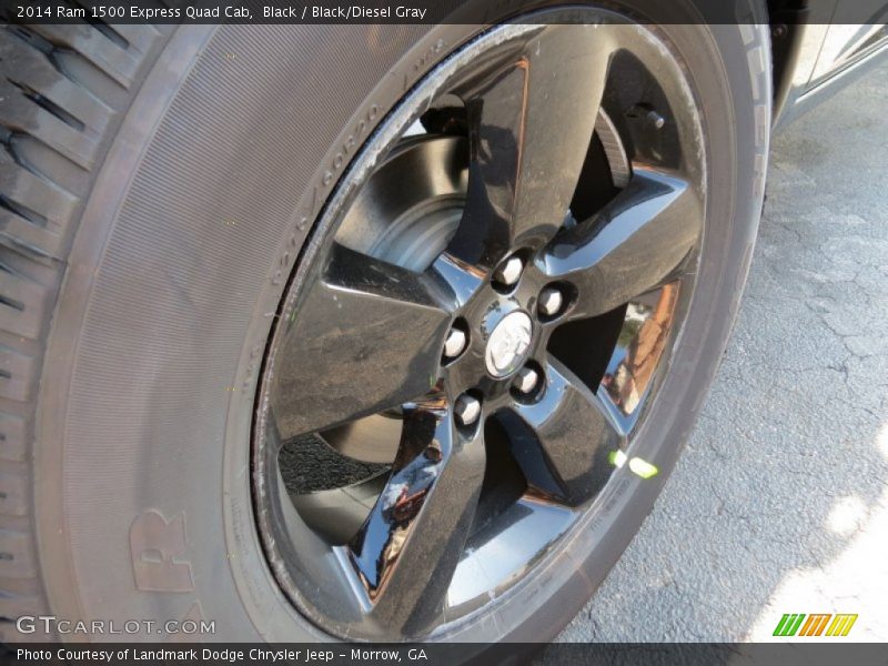 Black / Black/Diesel Gray 2014 Ram 1500 Express Quad Cab
