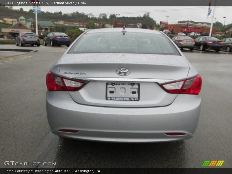 Radiant Silver / Gray 2011 Hyundai Sonata GLS