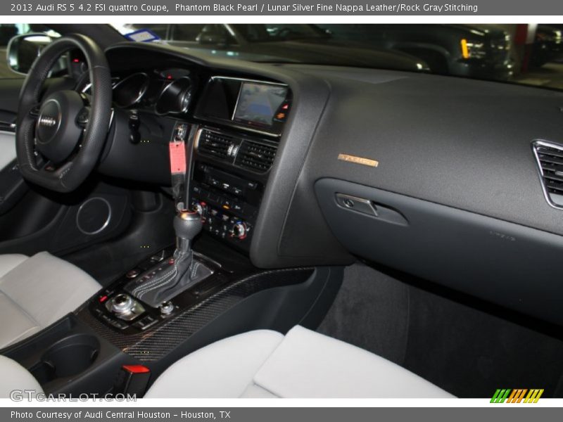 Phantom Black Pearl / Lunar Silver Fine Nappa Leather/Rock Gray Stitching 2013 Audi RS 5 4.2 FSI quattro Coupe