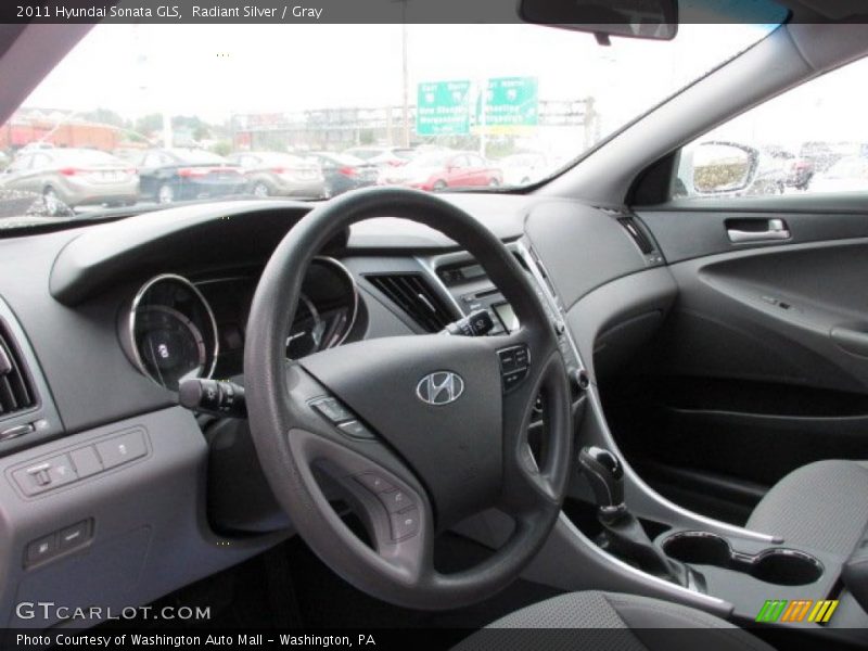 Radiant Silver / Gray 2011 Hyundai Sonata GLS
