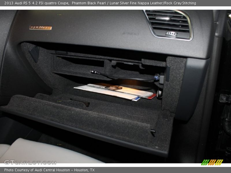 Phantom Black Pearl / Lunar Silver Fine Nappa Leather/Rock Gray Stitching 2013 Audi RS 5 4.2 FSI quattro Coupe