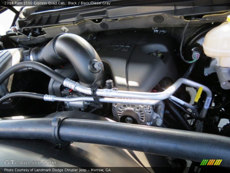 Black / Black/Diesel Gray 2014 Ram 1500 Express Quad Cab