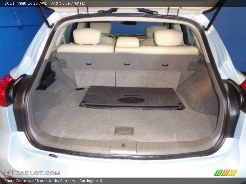 Arctic Blue / Wheat 2011 Infiniti EX 35 AWD
