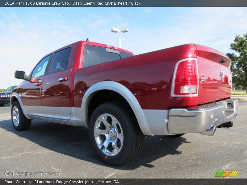Deep Cherry Red Crystal Pearl / Black 2014 Ram 1500 Laramie Crew Cab