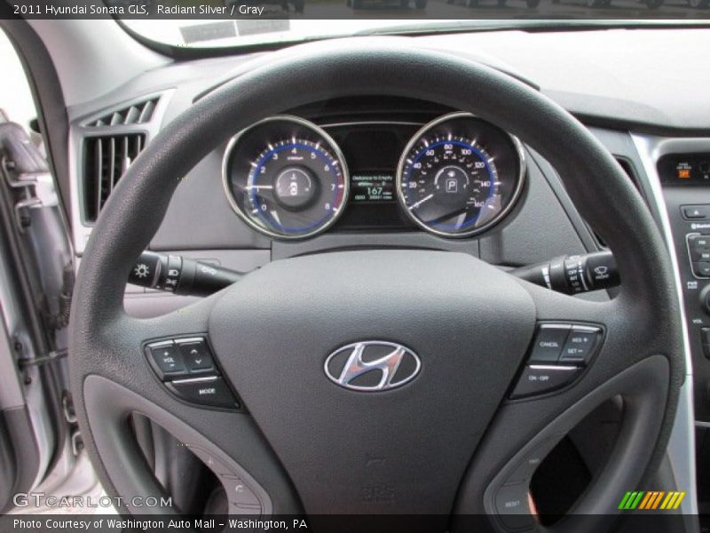 Radiant Silver / Gray 2011 Hyundai Sonata GLS