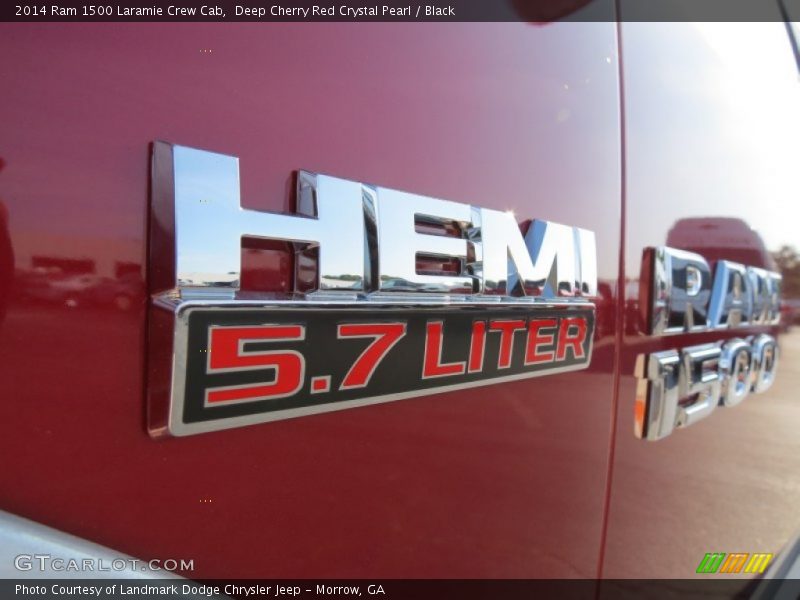 Deep Cherry Red Crystal Pearl / Black 2014 Ram 1500 Laramie Crew Cab